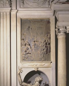 St. Antonius predikend, reliëf uit de Salviati-kapel (brons)